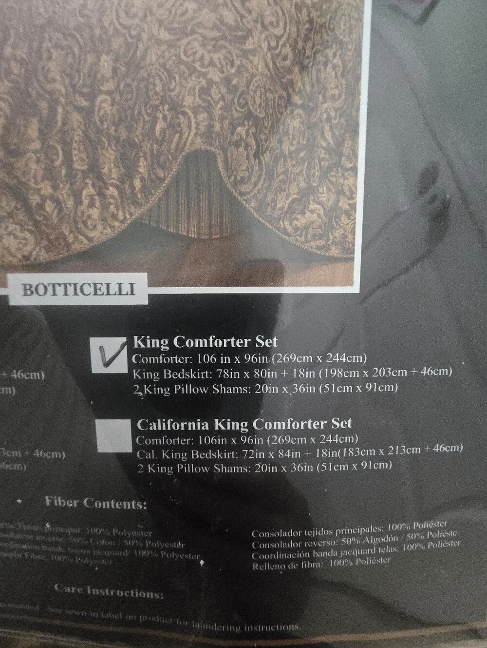 Austin Holt Luxury Oversized Comforter Set - Brown Pattern